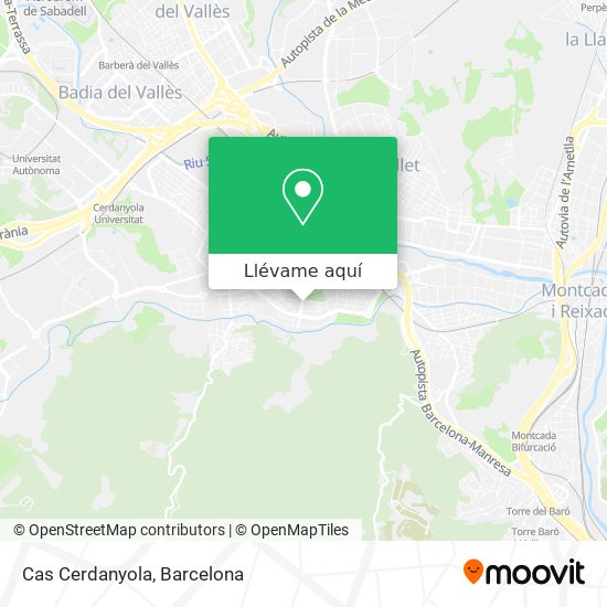 Mapa Cas Cerdanyola