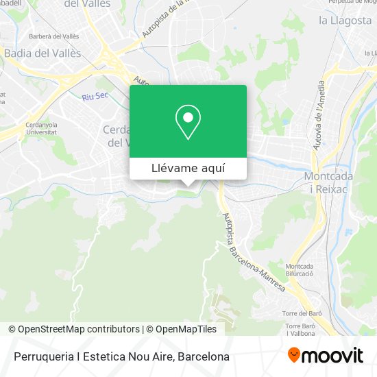Mapa Perruqueria I Estetica Nou Aire
