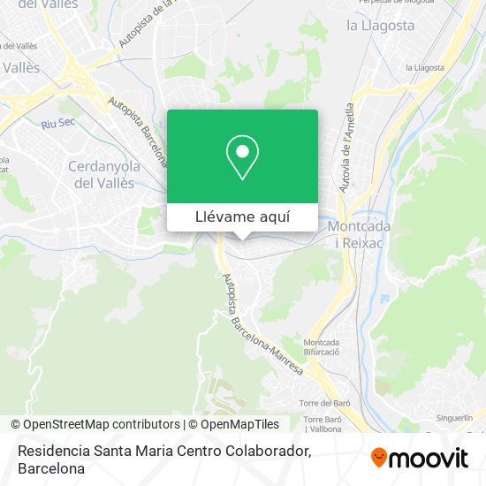 Mapa Residencia Santa Maria Centro Colaborador