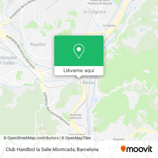 Mapa Club Handbol la Salle Montcada