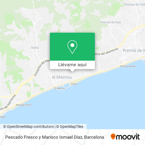 Mapa Pescado Fresco y Marisco Ismael Díaz