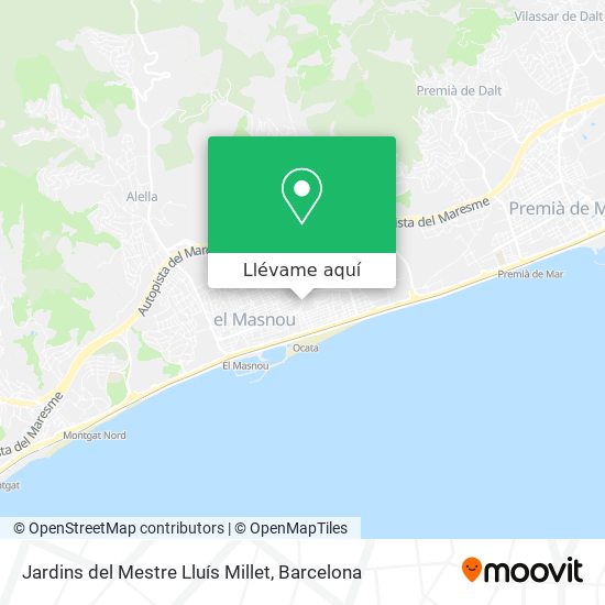Mapa Jardins del Mestre Lluís Millet
