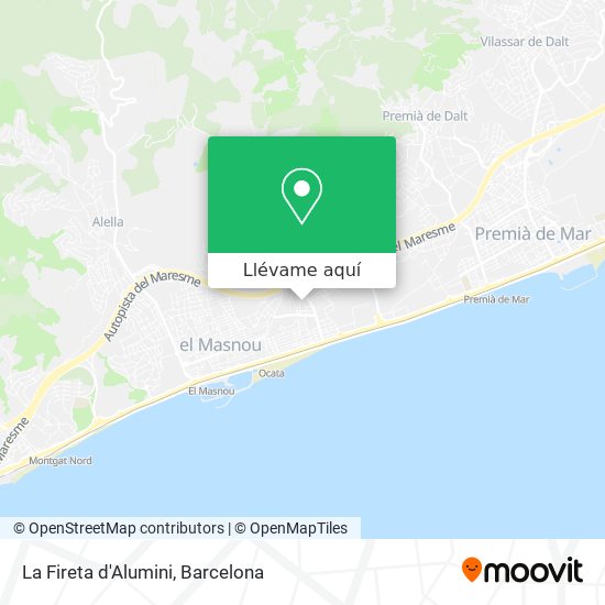 Mapa La Fireta d'Alumini