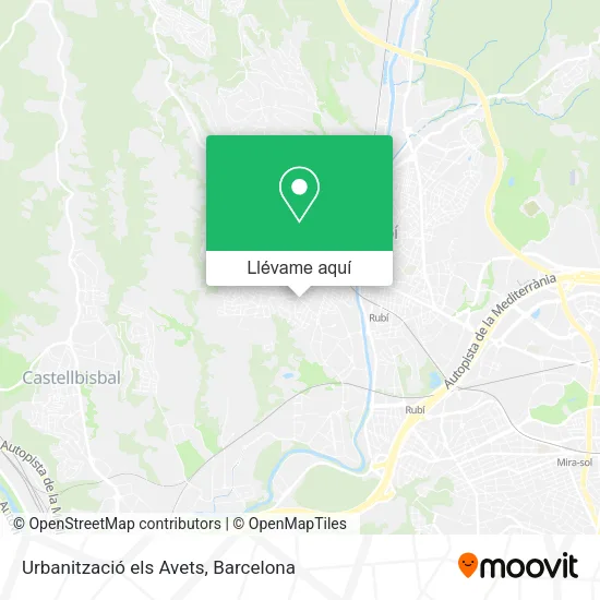 Mapa Urbanització els Avets