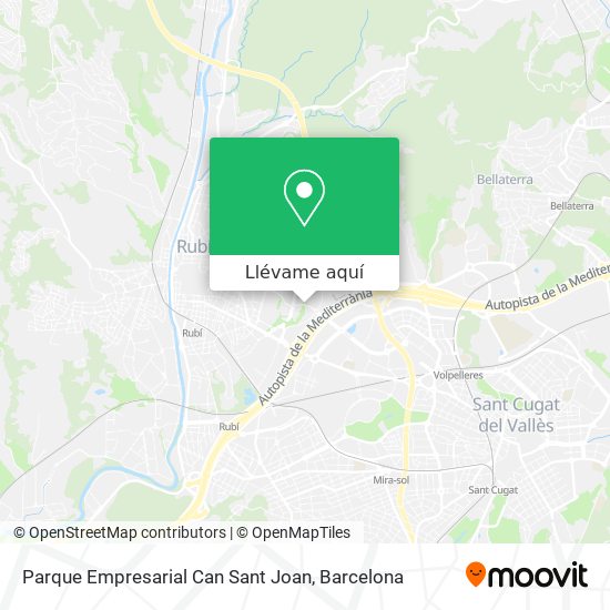 Mapa Parque Empresarial Can Sant Joan