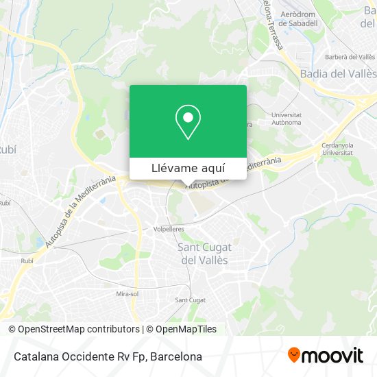 Mapa Catalana Occidente Rv Fp