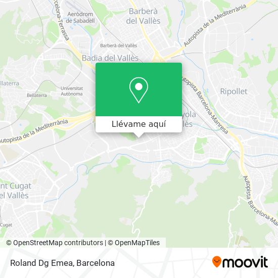 Mapa Roland Dg Emea