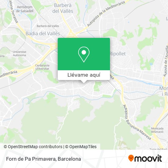 Mapa Forn de Pa Primavera
