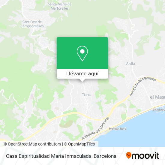 Mapa Casa Espiritualidad Maria Inmaculada