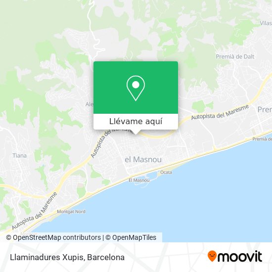 Mapa Llaminadures Xupis