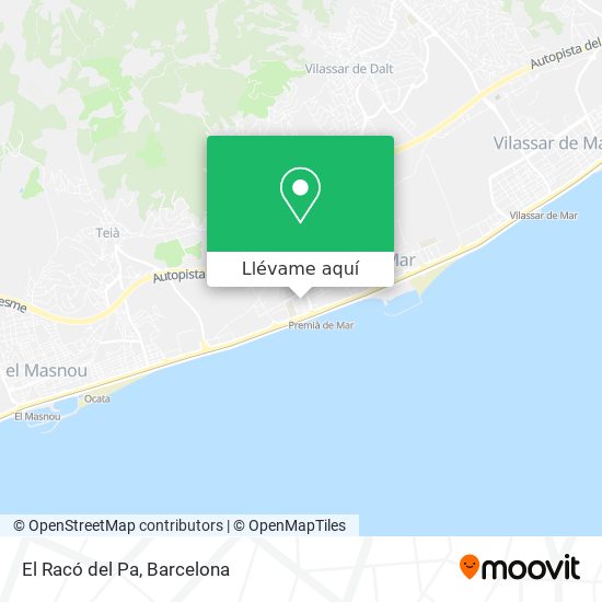 Mapa El Racó del Pa