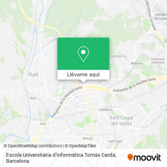Mapa Escola Universitària d'Informàtica Tomàs Cerdà