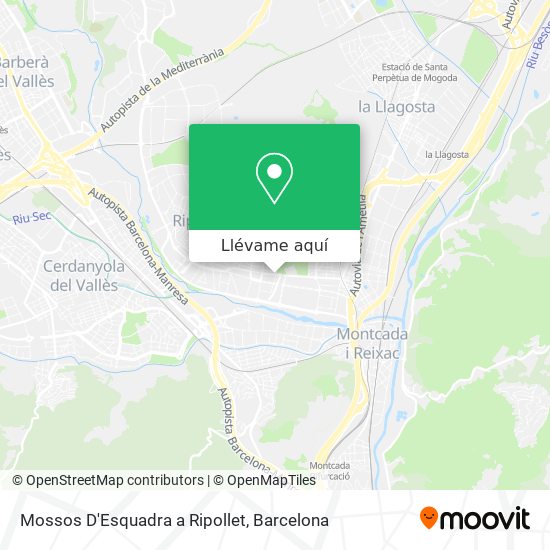 Mapa Mossos D'Esquadra a Ripollet