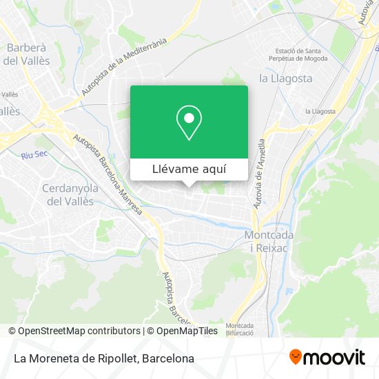 Mapa La Moreneta de Ripollet