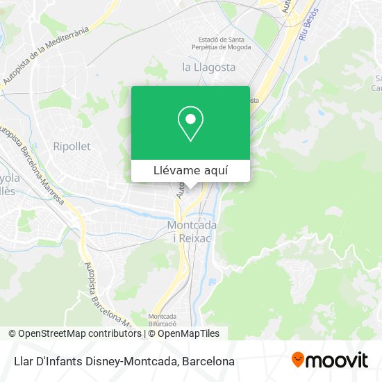 Mapa Llar D'Infants Disney-Montcada
