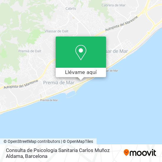 Mapa Consulta de Psicología Sanitaria Carlos Muñoz Aldama