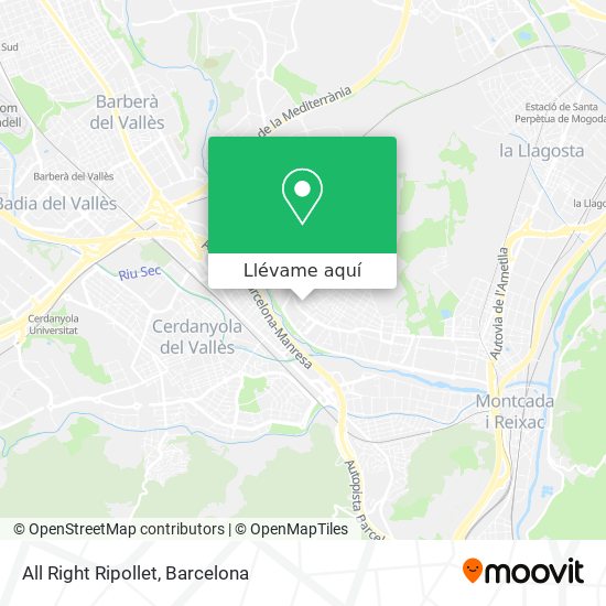 Mapa All Right Ripollet