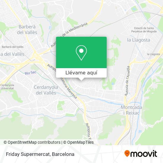 Mapa Friday Supermercat
