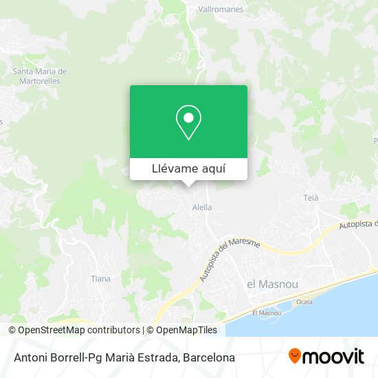 Mapa Antoni Borrell-Pg Marià Estrada