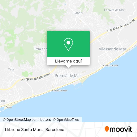 Mapa Llibreria Santa Maria