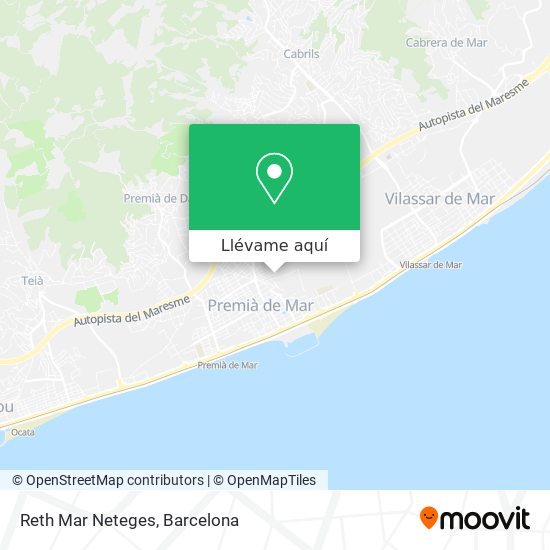 Mapa Reth Mar Neteges