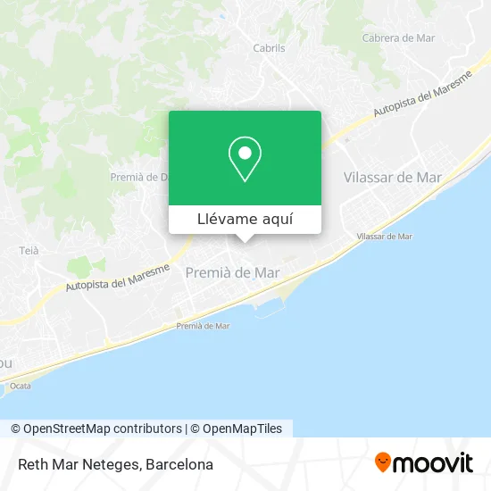 Mapa Reth Mar Neteges