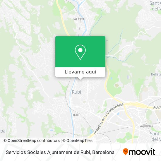 Mapa Servicios Sociales Ajuntament de Rubi