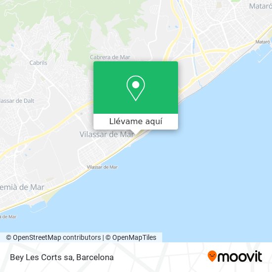 Mapa Bey Les Corts sa