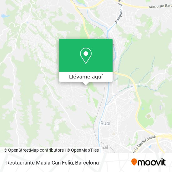 Mapa Restaurante Masía Can Feliu