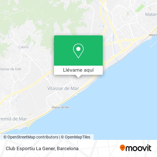Mapa Club Esportiu La Gener