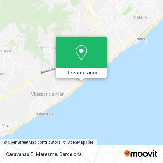 Mapa Caravanas El Maresme