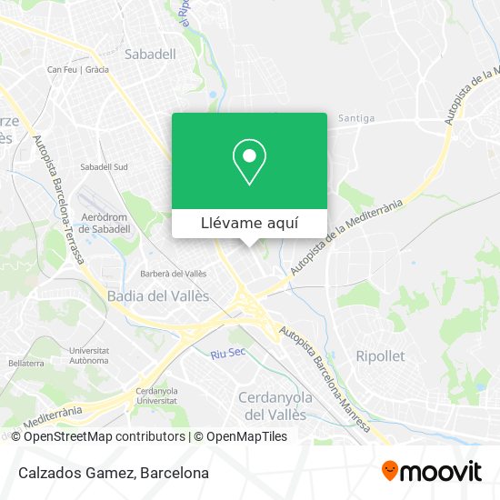 Mapa Calzados Gamez