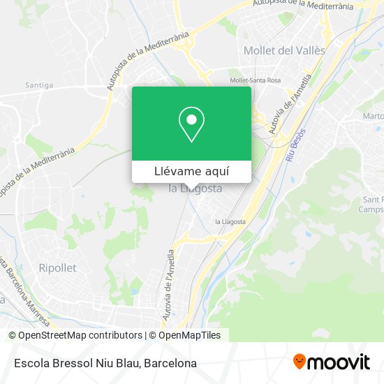 Mapa Escola Bressol Niu Blau