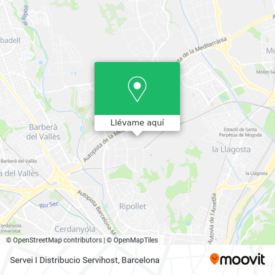 Mapa Servei I Distribucio Servihost