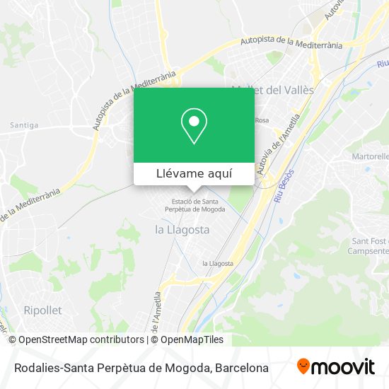 Mapa Rodalies-Santa Perpètua de Mogoda