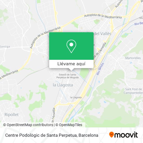 Mapa Centre Podològic de Santa Perpetua