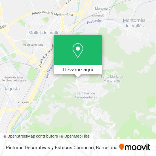 Mapa Pinturas Decorativas y Estucos Camacho