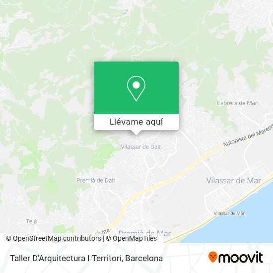 Mapa Taller D'Arquitectura I Territori