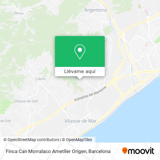 Mapa Finca Can Morralaco Ametller Origen