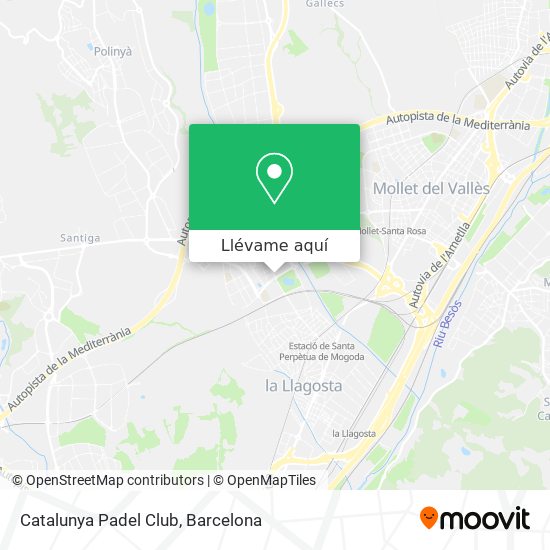 Mapa Catalunya Padel Club