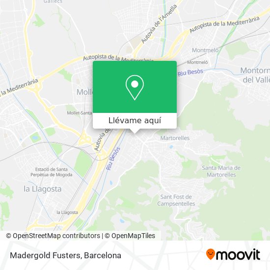 Mapa Madergold Fusters