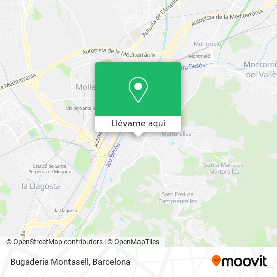 Mapa Bugaderia Montasell