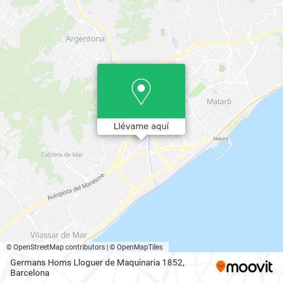 Mapa Germans Homs Lloguer de Maquinaria 1852