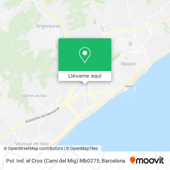 Mapa Pol. Ind. el Cros (Camí del Mig) Mb0275