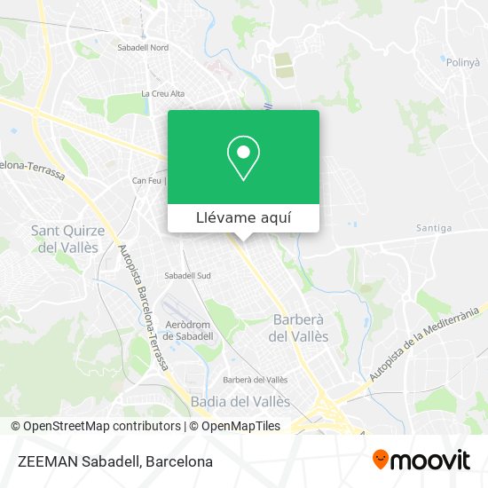 Mapa ZEEMAN Sabadell