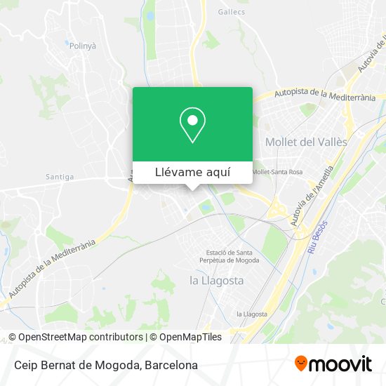 Mapa Ceip Bernat de Mogoda