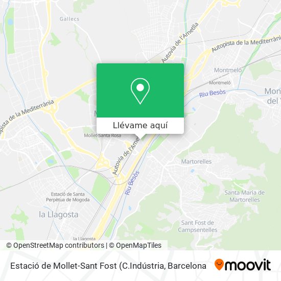 Mapa Estació de Mollet-Sant Fost