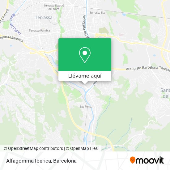 Mapa Alfagomma Iberica