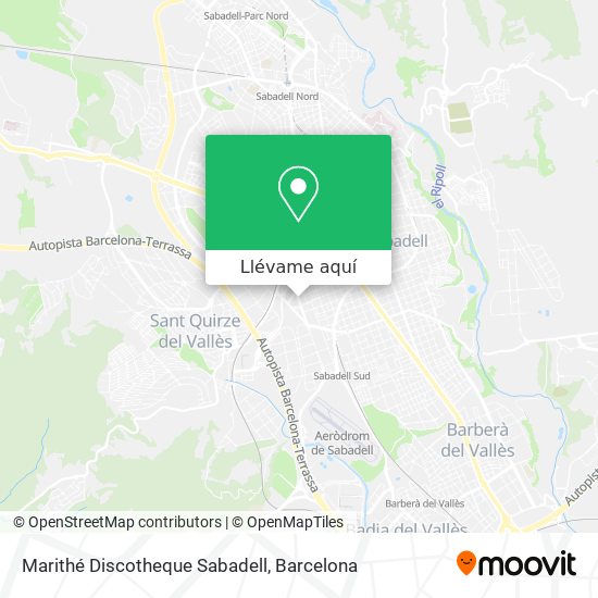 Mapa Marithé Discotheque Sabadell