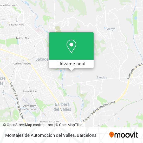 Mapa Montajes de Automocion del Valles